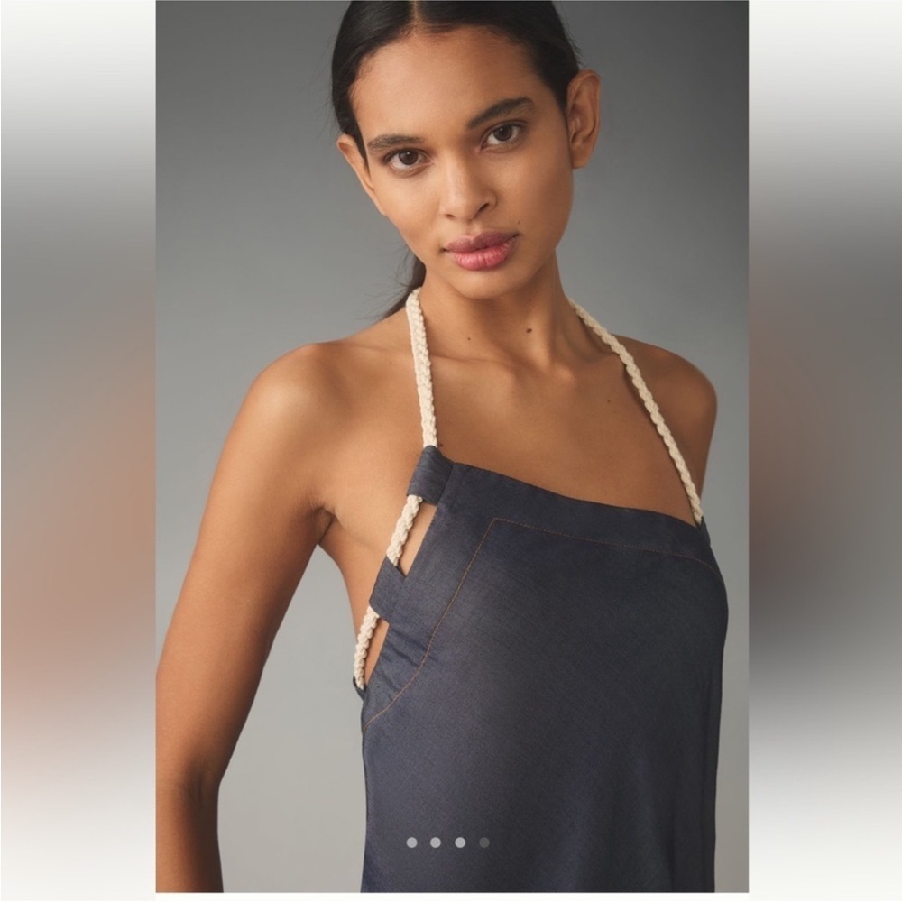 Let Me Be denim Asymmetrical Dress, women’s size XL NWT - Picture 3 of 16